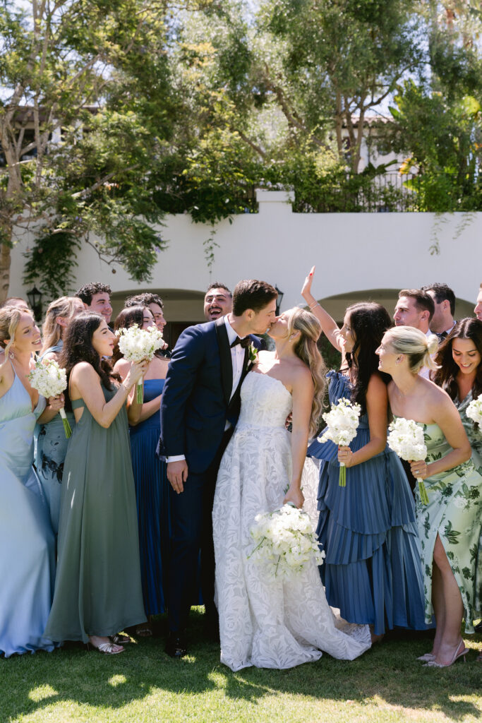 Santa Barbara wedding photographer documenting an elegant wedding day
